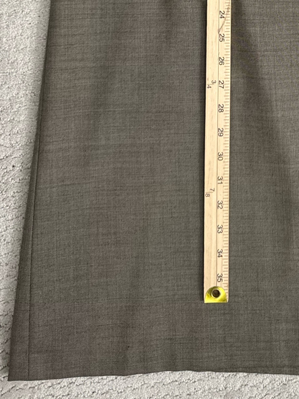 Vintage 90s J. Crew Long Wool Skirt RARE Tailored Lined Quiet Luxury Old Money - Picture 9 of 13